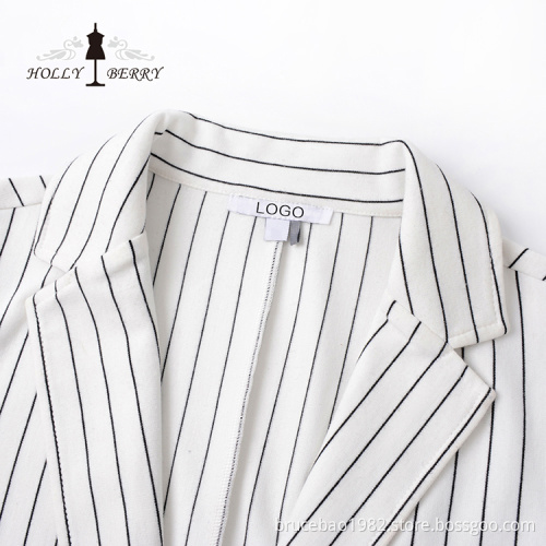 Ladies Suits Different Models of Vertical Striped Streetwear